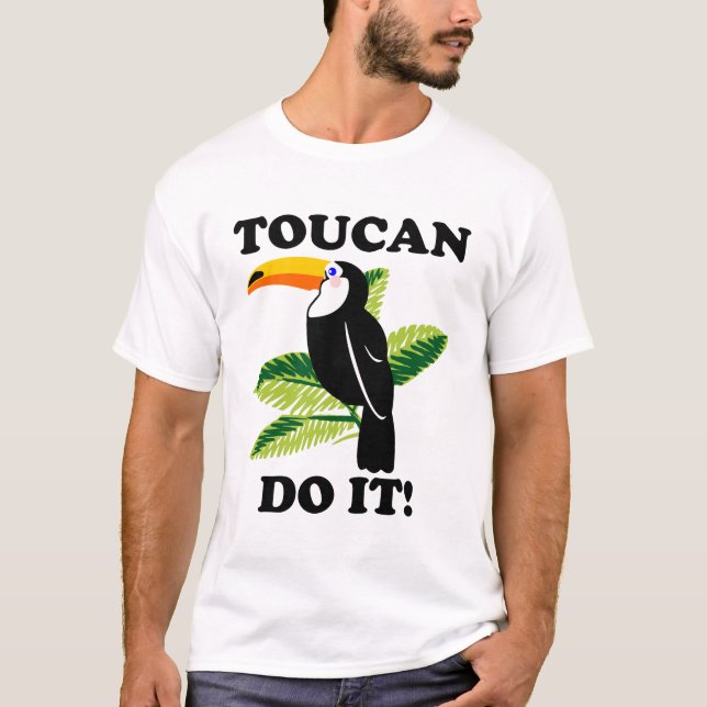 um tucano engraçado faz isso, camiseta (Frente)