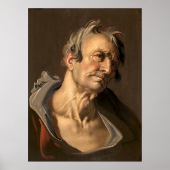 Um Velho - Abraham Bloemaert Poster de Belas Artes (Frente)