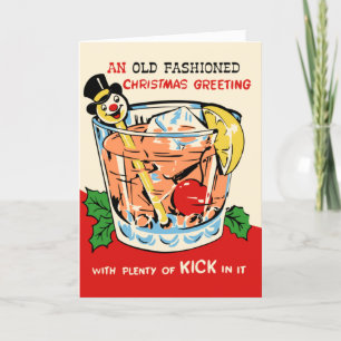 Um velho cartão de Natal fascinado