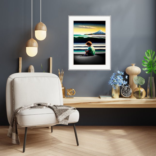 Um Verão Taranaki - Impressão de Arte Canvas (Criador carregado)