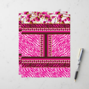 um wallpaper rosa e branco com cruz