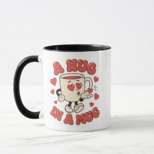 Uma Abraço numa Caneca Fofa para Amantes de Café