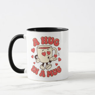 Uma Abraço numa Caneca Fofa para Amantes de Café
