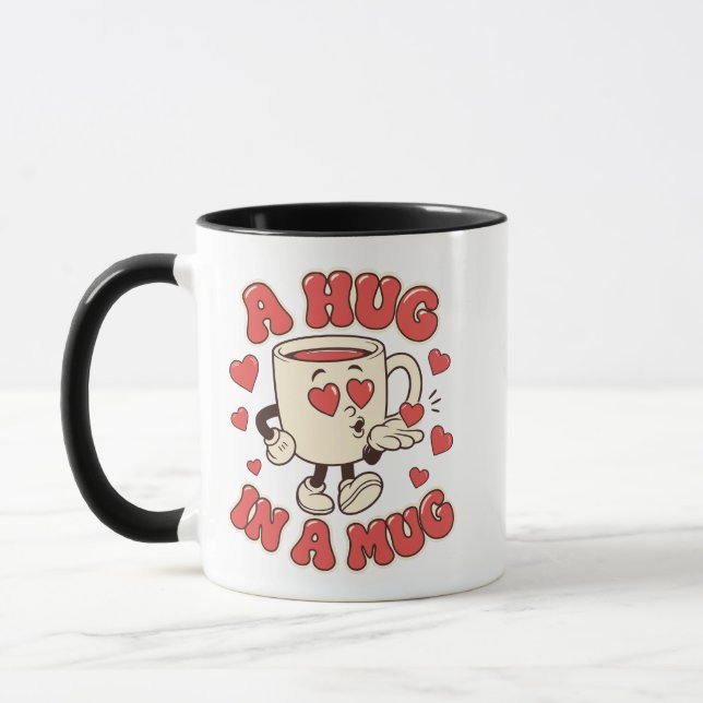Uma Abraço numa Caneca Fofa para Amantes de Café (Esquerda)