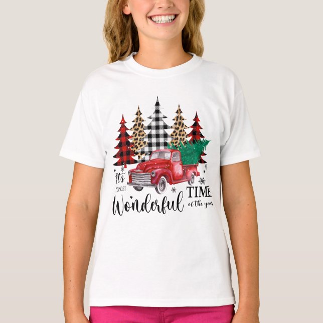 Uma bela camisa de Natal estilo inverno design (Frente)