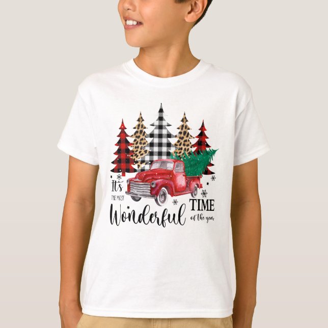 Uma bela camisa de Natal estilo inverno design (Frente)