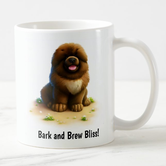 Uma Bela Caneca De Café Tibetano Pintada Em 3D (Criador carregado)