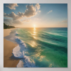 Uma bela poster de praia