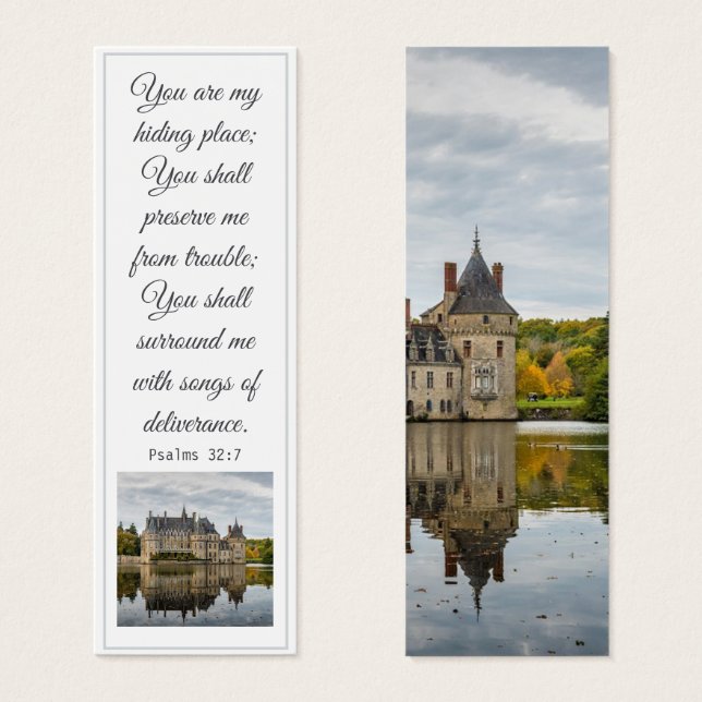 Uma Bíblia Elegante de Torre de Outono Antiga Vers (Frente & Verso)