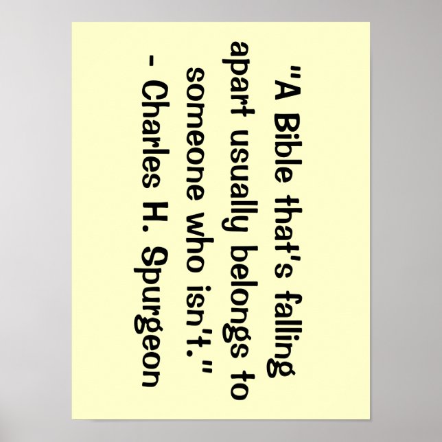 Uma bíblia que está caindo poster (Frente)