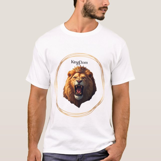 Uma boa camiseta com um logotipo KingDom único (Frente)