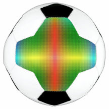 Uma bola de futebol apresenta um padrão geométrico