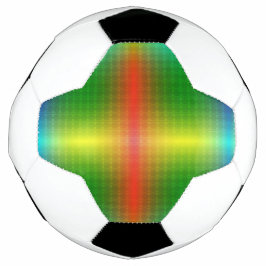 Uma bola de futebol apresenta um padrão geométrico