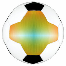 Uma bola de futebol vibrante com um padrão gradien