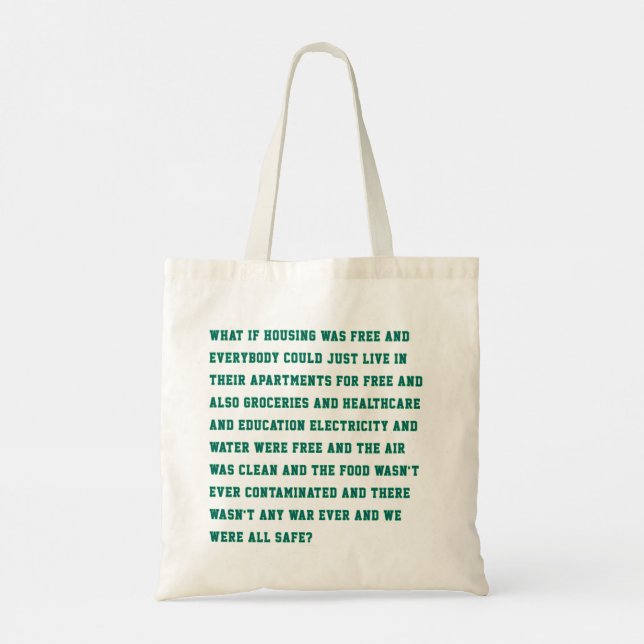 Uma Bolsa Tote Boa E Se (Verso)