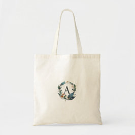 Uma bolsa tote fofa com um padrão floral