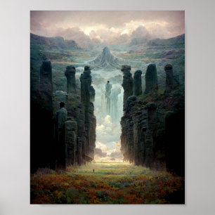 Uma caminhada entre os pilares Fantasia Poster de