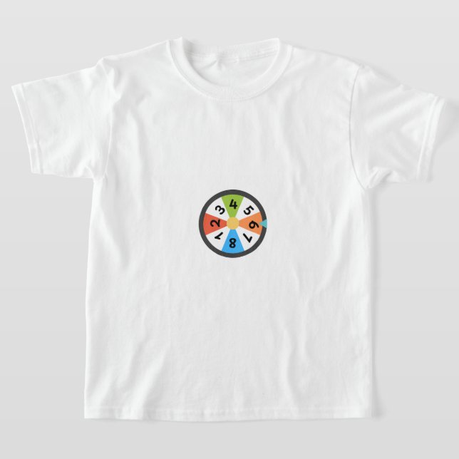 Uma camisa concebida para crianças aprenderem núme (Postura )