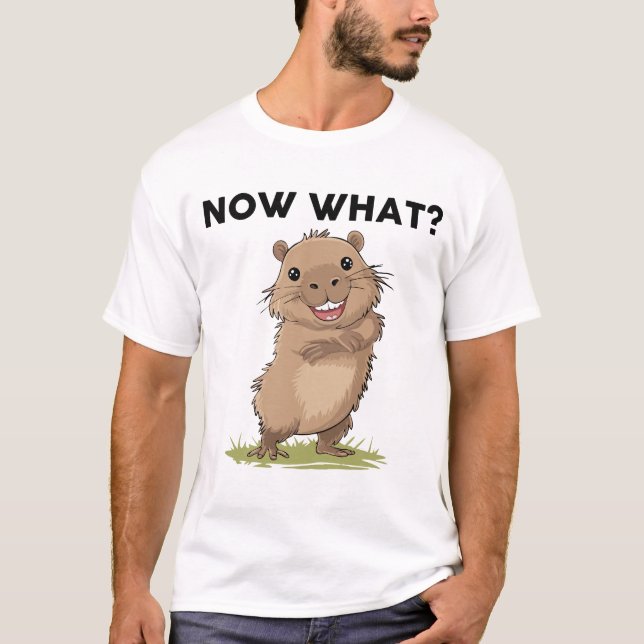 Uma camisa engraçada de Capybara (Frente)