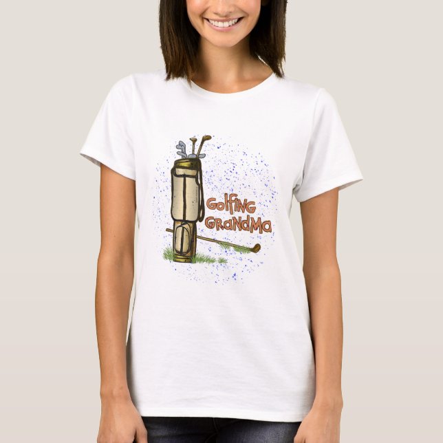 Uma camiseta Avó Golfista (Frente)