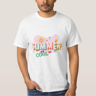 Uma camiseta com tema de verão.