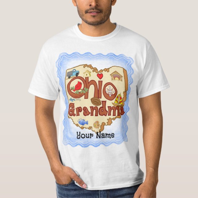 Uma camiseta da vovó de Ohio (Frente)