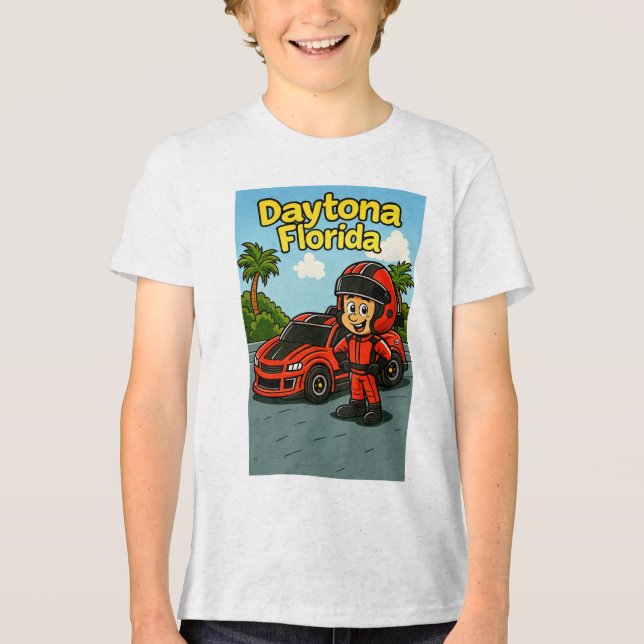 Uma camiseta Daytona temática Kids (Frente)
