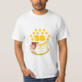 Uma camiseta de aniversário de 18 anos