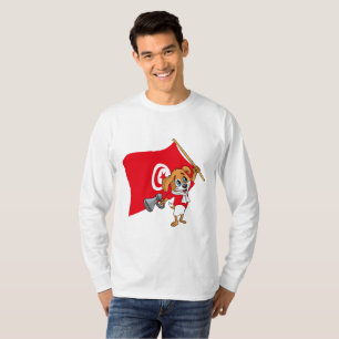 Uma camiseta de cachorro fã tunisiano