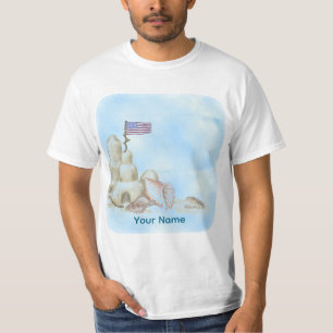 Uma camiseta de Castelo de Areia