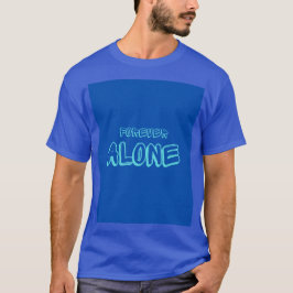 Uma camiseta de cor azul.