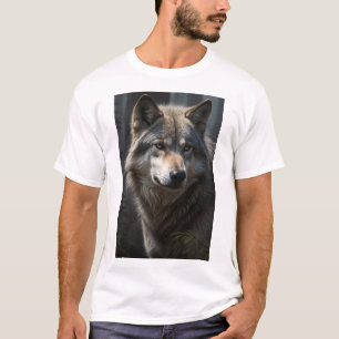 Uma camiseta de rosto de uma cinza
