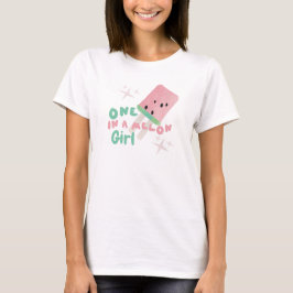 Uma Camiseta de Sorvete de Verão de Melão
