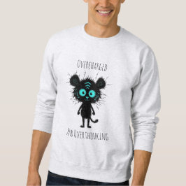 Uma camiseta engraçada sobre ansiedade