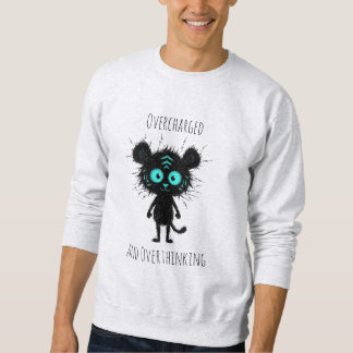 Uma camiseta engraçada sobre ansiedade