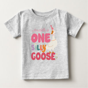 Uma Camiseta One Silly Goose, Silly Goose Rosa, 1º