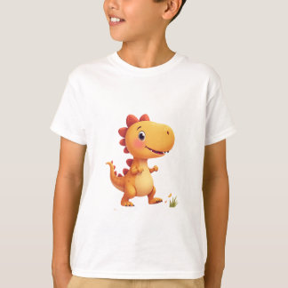 Uma camiseta personagem de dinossauro
