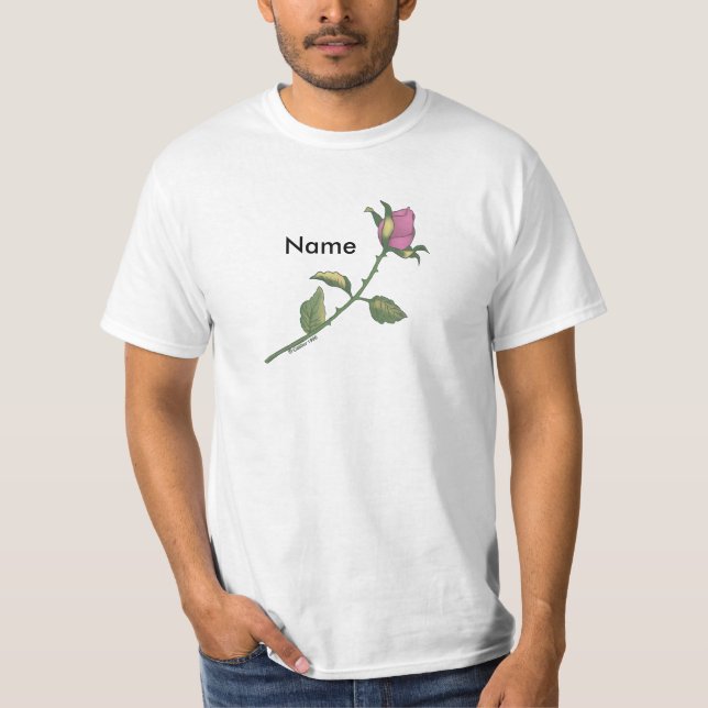 Uma camiseta Rosa Rosa (Frente)