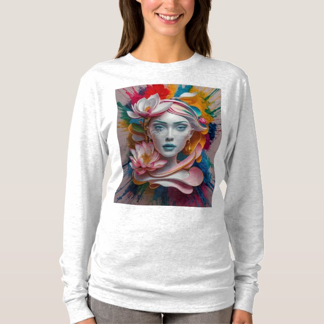 Uma camiseta vibrante e divertida (Frente)