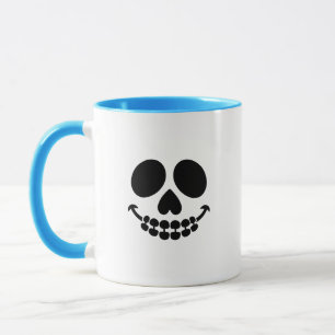 Uma caneca com sorriso.