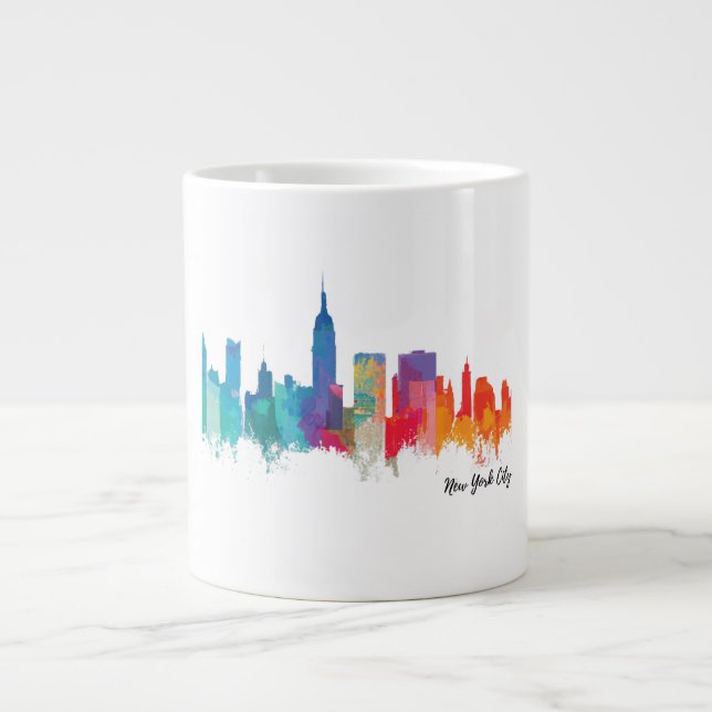 Uma caneca de café/chá com design de ilustração (Frente)