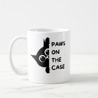 Uma caneca de café com gato nela "Tão única!!!"