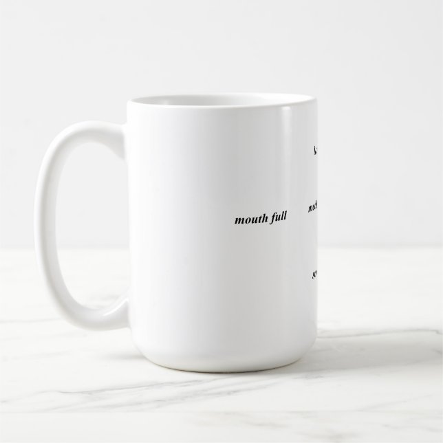 uma caneca de café divertida (Esquerda)