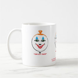Uma caneca de café "SORRINDO FACE" de 1922 colorid