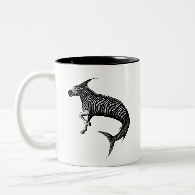 Uma caneca de café zebrafa estranha e divertida! (Esquerda)