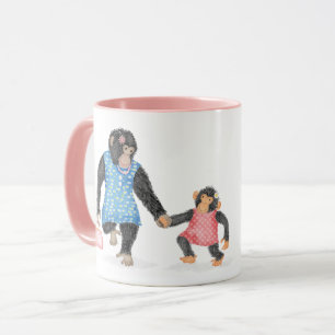 Uma caneca de chimpanzé bonita para uma tia incrív