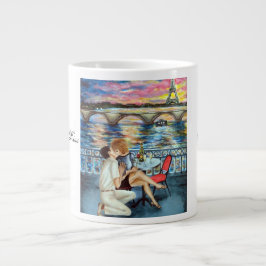 Uma caneca especial de beijo francesa