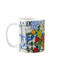 Uma caneca floral artística que te fará sorrir!