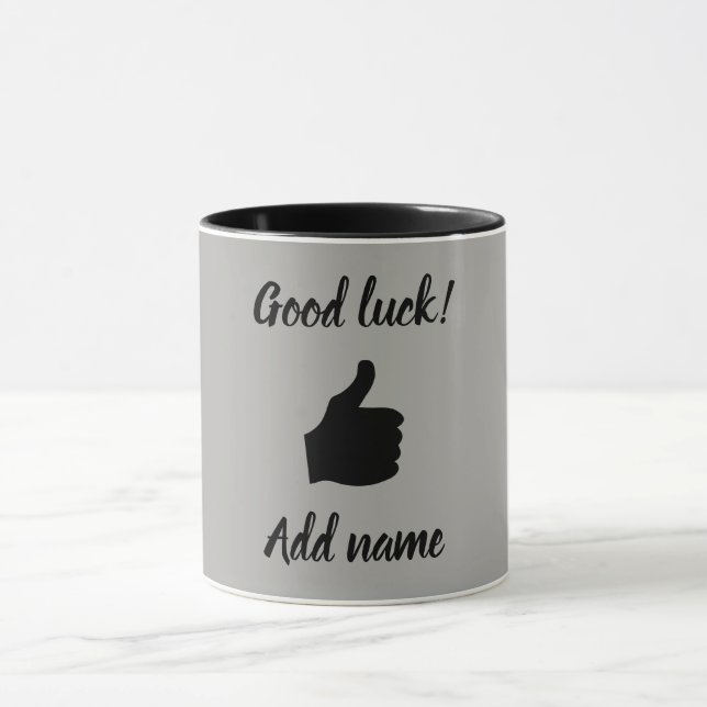 Uma caneca personalizada única de boa sorte (Centro)