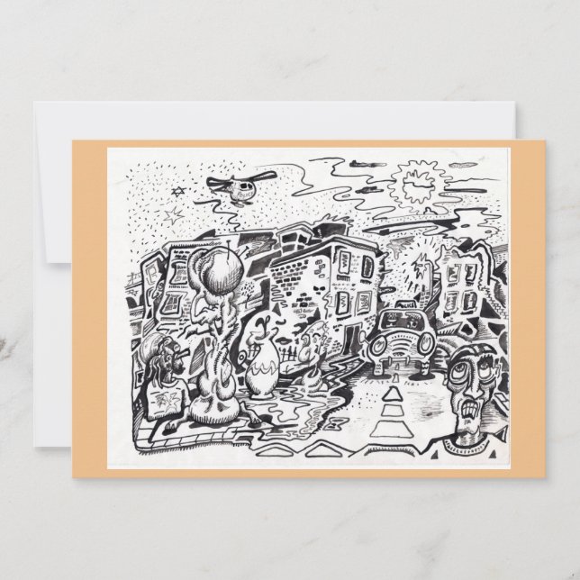 Uma carta plana para casa a uma noite (Frente)